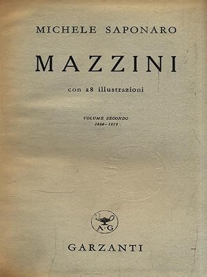 Bild des Verkufers fr Mazzini. Volume 2 1850-1872 zum Verkauf von Librodifaccia