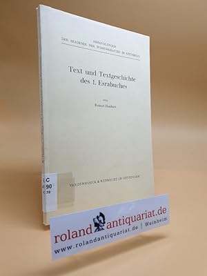 Immagine del venditore per Text und Textgeschichte des 1. Esrabuches. Gttingen, Vandenhoeck & Ruprecht, venduto da Roland Antiquariat UG haftungsbeschrnkt