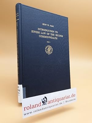 Bild des Verkufers fr Introduction to Jewish Law of the Second Commonwealth. zum Verkauf von Roland Antiquariat UG haftungsbeschrnkt