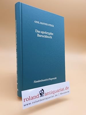 Immagine del venditore per Das apokryphe Baruchbuch. Studien zu Rezeption und Konzentration "kanonischer" berlieferung. Gttingen, Vandenhoeck & Ruprecht, venduto da Roland Antiquariat UG haftungsbeschrnkt