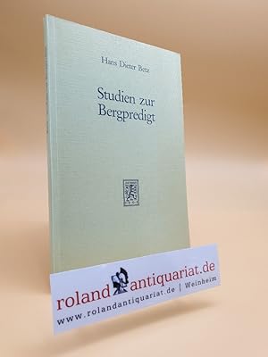 Bild des Verkufers fr Studien zur Bergpredigt. Tbingen, Mohr, zum Verkauf von Roland Antiquariat UG haftungsbeschrnkt