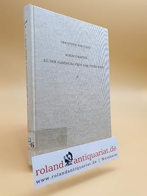 Bild des Verkufers fr Bibliographie zu den Handschriftenfunden vom Toten Meer. zum Verkauf von Roland Antiquariat UG haftungsbeschrnkt