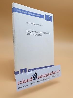 Seller image for Gegenstand und Methodik der Ethographie. for sale by Roland Antiquariat UG haftungsbeschrnkt