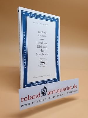 Bild des Verkufers fr Lehrhafte Dichtung des Mittelalters. zum Verkauf von Roland Antiquariat UG haftungsbeschrnkt