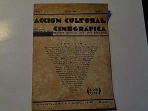 Accion Cultural Cinegrafica Revista Del Cine Educativo Num.1 Julio 1931