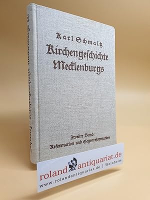 Imagen del vendedor de Kirchengeschichte Mecklenburgs. a la venta por Roland Antiquariat UG haftungsbeschrnkt