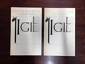 Blätter für Buch und Kunst, Folge 1, Heft 1 - 2.