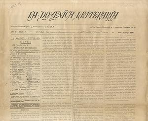DOMENICA (LA) letteraria. Anno III. n. 30. 27 luglio 1884.
