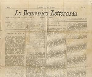 DOMENICA (LA) letteraria. Direttore F. Martini. Anno I. 1882. Nn. da 1 a 25 e da 30 a 48.