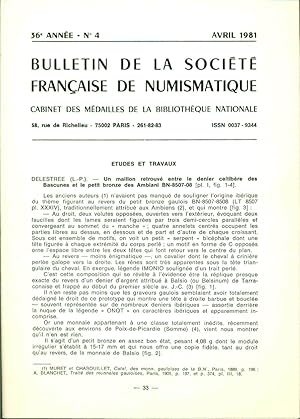 Bulletin de la société française de Numismatique. Cabinet des Médailles de la bibliothèque Nation...