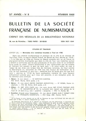 Bulletin de la société française de Numismatique. Cabinet des Médailles de la bibliothèque Nation...