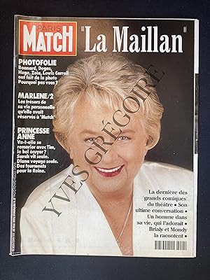 PARIS MATCH-N°2244-28 MAI 1992-JACQUELINE MAILLAN