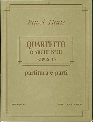 String Quartet No. III, Opus 15 (1937-38)