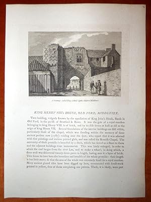 The Antiquities of England and Wales - KING HENRY VIII'S HOUSE, OLD FORD, MIDDLESEX (Now in the L...