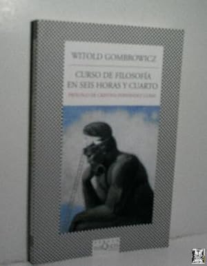 Imagen del vendedor de CURSO DE FILOSOFA EN SEIS HORAS Y CUARTO a la venta por Librera Maestro Gozalbo