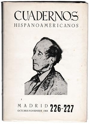 Bild des Verkufers fr Cuadernos hispanoamericanos. 226-227. zum Verkauf von La Librera, Iberoamerikan. Buchhandlung