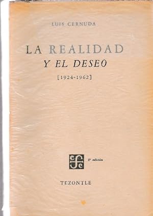 Imagen del vendedor de Realidad y el deseo, La. [1924-1962]. Cuarta edicin aumentada. a la venta por La Librera, Iberoamerikan. Buchhandlung