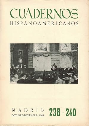 Bild des Verkufers fr Cuadernos hispanoamericanos. 238-240. zum Verkauf von La Librera, Iberoamerikan. Buchhandlung