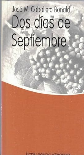 Image du vendeur pour Dos das de setiembre. (Premio Biblioteca Breve 1961). mis en vente par La Librera, Iberoamerikan. Buchhandlung