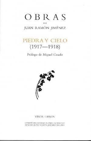 Seller image for Obras de Juan Ramn Jimnez. Piedra y cielo (1917-1918). Prlogo de Miguel Casado for sale by La Librera, Iberoamerikan. Buchhandlung