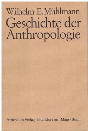 Bild des Verkufers fr Geschichte der Anthropologie. zum Verkauf von La Librera, Iberoamerikan. Buchhandlung