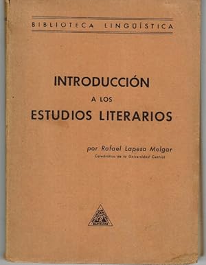 Introducción a los estudios literarios.