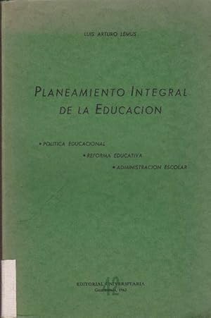 Imagen del vendedor de Planeamiento integral de la educacin. a la venta por La Librera, Iberoamerikan. Buchhandlung