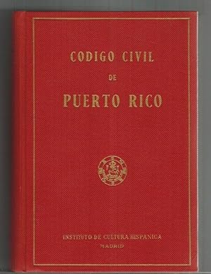 Seller image for Cdigo Civil de Puerto Rico. Estudio preliminar de Flix Ochoteco, hijo. for sale by La Librera, Iberoamerikan. Buchhandlung