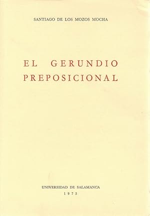 Seller image for Gerundio preposicional, El. for sale by La Librera, Iberoamerikan. Buchhandlung