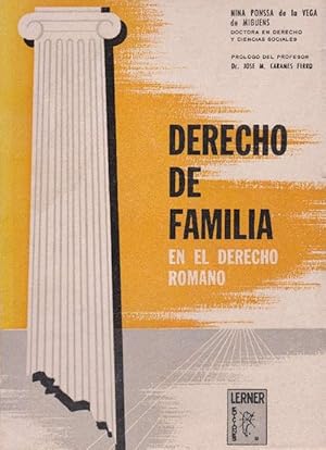 Imagen del vendedor de Derecho de familia en el derecho romano. a la venta por La Librera, Iberoamerikan. Buchhandlung