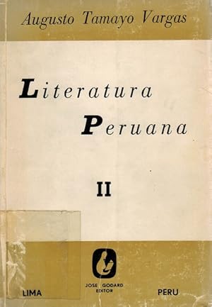 Imagen del vendedor de Literatura peruana. Tomo II. a la venta por La Librera, Iberoamerikan. Buchhandlung