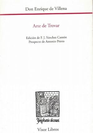 Seller image for Arte de trovar. (Edicin de F.J. Snchez Cantn). for sale by La Librera, Iberoamerikan. Buchhandlung