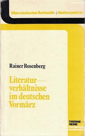 Bild des Verkufers fr Literaturverhltnisse im deutschen Vormrz. zum Verkauf von La Librera, Iberoamerikan. Buchhandlung