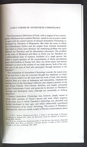 Immagine del venditore per Early Forms of Antiochene Christology; Reprint from: After Chalcedon; venduto da books4less (Versandantiquariat Petra Gros GmbH & Co. KG)