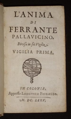 Bild des Verkufers fr L'Anima di Ferrante Pallavicino, divisa in Sei Vigilie zum Verkauf von Abraxas-libris