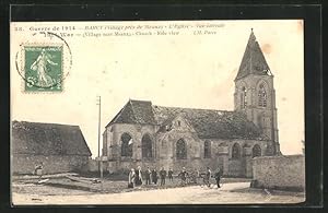 Carte postale Barcy, L'Eglise, Vue laterale