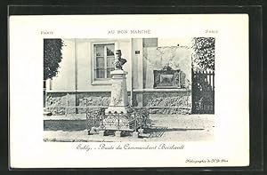 Carte postale Esbly, Buste du Commandant Berthault