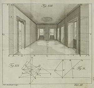 Imagen del vendedor de Freye Perspective, oder Anweisung, jeden perspektivischen Aufri von freyen Stcken und ohne Grundri zu verfertigen. a la venta por Antiquariat Tresor am Roemer