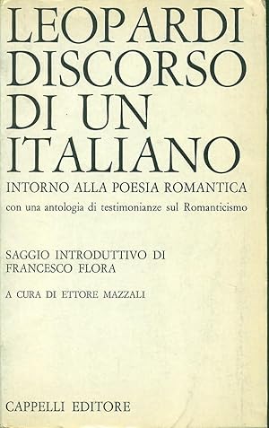 Immagine del venditore per Discorso di un italiano intorno alla poesia Romantica venduto da Miliardi di Parole
