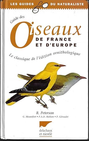Image du vendeur pour Guide des oiseaux de France et d'Europe mis en vente par Bouquinerie Le Fouineur