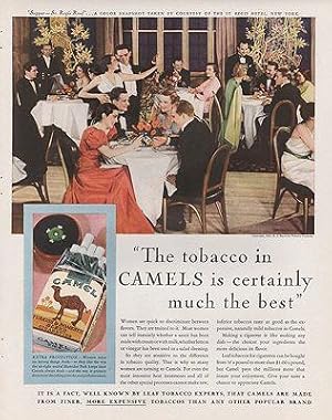 ORIG VINTAGE 1933 CAMEL CIGARETTES AD