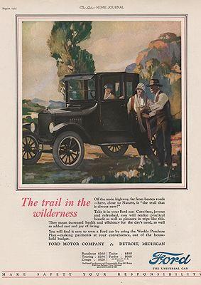 ORIG VINTAGE 1925 FORD MOTOR CAR AD