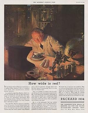 ORIG VINTAGE 1934 PACKARD CAR AD