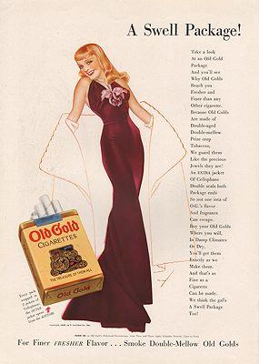 Seller image for ORIG VINTAGE 1938 OLD GOLD CIGARETTE AD for sale by Monroe Street Books