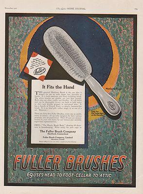 ORIG VINTAGE 1921 FULLER BRUSH AD