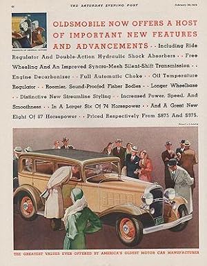 ORIG VINTAGE 1932 OLDSMOBILE AD