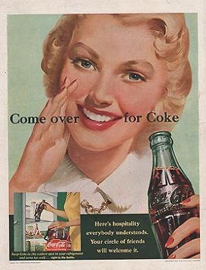 ORIG VINTAGE 1951 COCA COLA AD