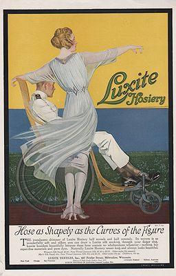 ORIG VINTAGE 1919 LUXITE HOSIERY AD