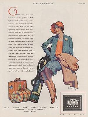 ORIG VINTAGE 1930 BODY BY FISHER CAR AD