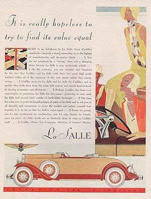 ORIG VINTAGE 1930 LA SALLE CAR AD